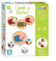 Jogo Infantil Bebe Didático Cadê O Bicho Madeira