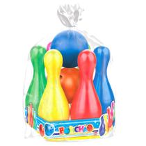 Jogo Infantil Boliche Bolichão 08 Peças Grandes Coloridas - Lider