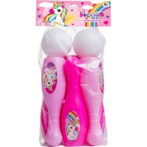 Jogo Infantil Boliche Unicórnio - 8 peças