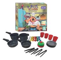 Jogo Infantil Caos na Cozinha Tabuleiro De Desafios Didáticos
