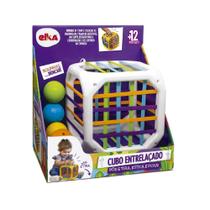 Jogo Infantil Cubo Entrelaçado - Brinquedo Educativo Elka Jogo Infantil Cubo Entrelaçado - Brinquedo Educativo Elka