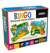 Jogo Infantil De Bingo Animais Educativo Madeira Zastras