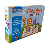 Jogo Infantil Destreza Pirueta Bichos Brinquedo Educativo Madeira e Lona Bate Bumbo 5 anos Jogo Infantil Destreza Pirueta Bichos Brinquedo Educativo Madeira e Lona Bate Bumbo 5 anos