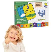 Jogo Infantil Educativo ABC Diver - Alfabeto divertido 52 pçs