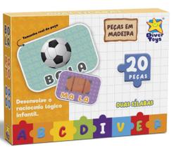 Jogo Infantil Educativo ABC Duas sílabas 8287- Diver Toys Jogo Infantil Educativo ABC Duas sílabas 8287- Diver Toys