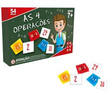 Jogo Infantil Educativo As 4 Operações 54 Peças