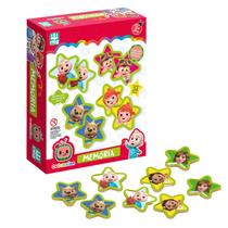 Jogo Infantil Educativo Da Memória 24 Pçs Madeira- Cocomelon