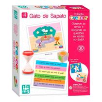 Jogo Infantil Educativo Gato De Sapato Coleção Crescer 0456 - Nig - NIG Brinquedos