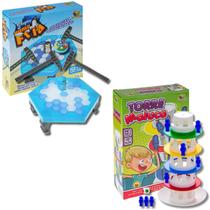 Kit Jogo Torre Maluca + Jogo Pinguim Quebra Gelo - Art Brink