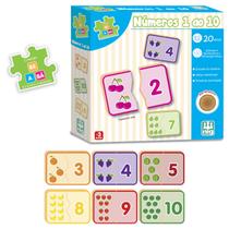 Jogo Infantil Educativo Números 1 ao 10 Matemática Brinquedo