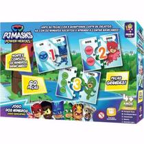 Jogo Infantil Educativo Números 60 Peças PJ Masks Mimo