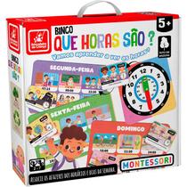Jogo Infantil Educativo Que Horas São Montessori em Madeira