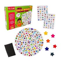 Jogo Infantil Mega Memória Brinquedo Educativo de Madeira Agilidade Visual Bate Bumbo 4 anos