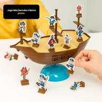 Jogo Infantil Menino Menina Não Derrube o Barco pirata Diversão Garantida