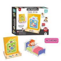 Jogo Infantil Minha Rotina Quadro Magnético Organização Autonomia Confiança Brinquedo Educativo