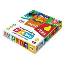 Jogo Infantil Minhas Primeiras Sílabas Brinquedo Quebra Cabeça