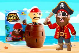 Jogo Infantil Mini Barril do Pirata Pula Pula Game Brinquedo