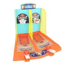 Jogo Infantil Mini Desktop Basquete Duplo Com Lançador
