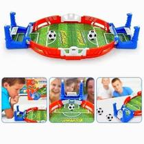 Jogo Infantil Mini Futebol de Mesa Portátil Brinquedo Divertido e Interativo