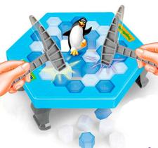 Jogo Infantil Mini Mesa Quebra Gelo Pinguim Numa Fria