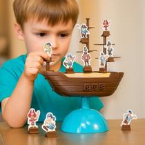 Jogo Infantil Não Derrube o Barco Pirata Brinquedo Educativo de Equilíbrio e Diversão Jogo Infantil Não Derrube o Barco Pirata Brinquedo Educativo de Equilíbrio e Diversão