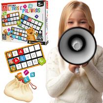 Jogo Infantil Pedagogico Super Bingo Letras e Palavras