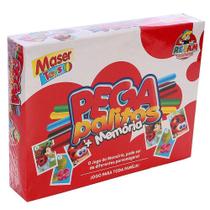 Jogo Infantil Pega Palitos 25 Peças + Jogo Memória 18 Cartas - FMSP
