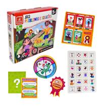 Jogo Infantil Problemas e Soluções Brinquedo Educativo Cognitivo Brincadeira de Criança 5 anos