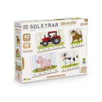 Jogo Infantil Quebra Cabeça Soletrar Bichinhos e Animais