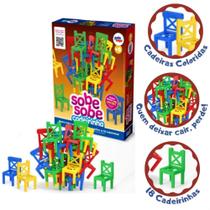 Jogo Infantil Sobe Sobe Cadeirinhas Empilhar Equilibrar - Pakiplast