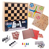 Jogo Infantil Tabuleiro De Mesa 6 em 1 - 7896647028797 Jogo Infantil Tabuleiro De Mesa 6 em 1 - 7896647028797