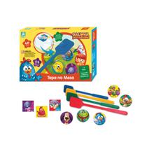 Jogo Infantil Tapa na Mesa Galinha Pintadinha c/ 48 pares 4 Raquetes Plásticas 2 a 4 jogadores Nig Brinquedos Menino Menina