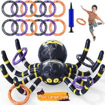 Jogo inflável de Spider Ring Toss Garma Halloween para crianças Jogo inflável de Spider Ring Toss Garma Halloween para crianças
