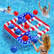 Jogo Inflável para Piscina HINZER Bandeira dos EUA 142x137 cm Jogo Inflável para Piscina HINZER Bandeira dos EUA 142x137 cm