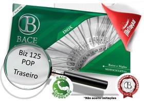 Jogo Inox Biz 125/ Pop Traseiro 4,0mm