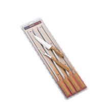Jogo Inox para Churrasco com Cabo de Madeira 6 Pçs - Tramontina Jogo Inox para Churrasco com Cabo de Madeira 6 Pçs - Tramontina