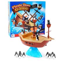 Jogo Interativo Barco Pirata Equilíbrio Dos Pinguins Grande