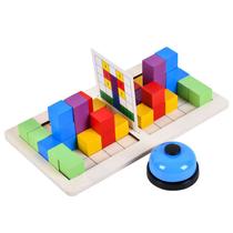Jogo interativo de pais e filhos Tetris Cube Block Toy para crianças