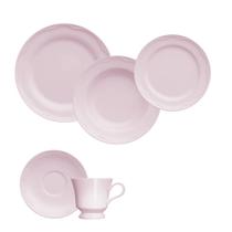 Jogo Jantar Chá 20 Peças Cottage Rosa Germer Porcelanas