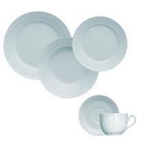 Jogo Jantar Chá 20 peças Diamante Azul Germer Porcelanas