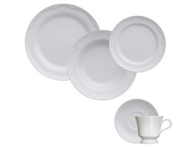 Jogo Jantar Chá 30 Peças Cottage Branco Germer Porcelanas Jogo Jantar Chá 30 Peças Cottage Branco Germer Porcelanas
