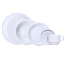 Jogo Jantar Chá 60 Peças Iguaçu Porcelana Branca Germer 12 Pessoas Jogo Jantar Chá 60 Peças Iguaçu Porcelana Branca Germer 12 Pessoas