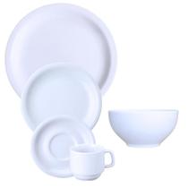 Jogo Jantar Chá C Bowl 6 Lugares Protel Porcelana Schmidt 30 Peças
