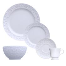 Jogo Jantar Chá C Bowl Sopa Sobremesa Tassel 30 Peças Porcelana Germer 6 Lugares