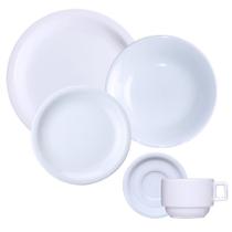 Jogo Jantar E Chá 20 Peças Premium Porcelana Branca Germer 4 Pessoas Jogo Jantar E Chá 20 Peças Premium Porcelana Branca Germer 4 Pessoas