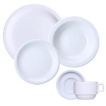 Jogo Jantar E Chá 20pçs Premium Porcelana Germer Iguaçu