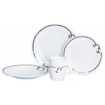 Jogo Jantar Náutico Antiderrapante 16 Peças Melamina