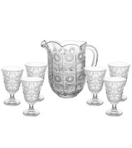 Jogo Jarra 1,4 Litros Com 6 Taças 226ml Starry em Vidro