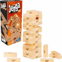 Jogo Jenga Clássico Blocos de Madeira Empilhável com 54 pçs A2120 - Hasbro