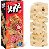 Jogo Jenga Clássico Hasbro Original Blocos Caiu Madeira Maciça